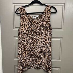 Daniel Rainn Leopard Print Tunic Top
